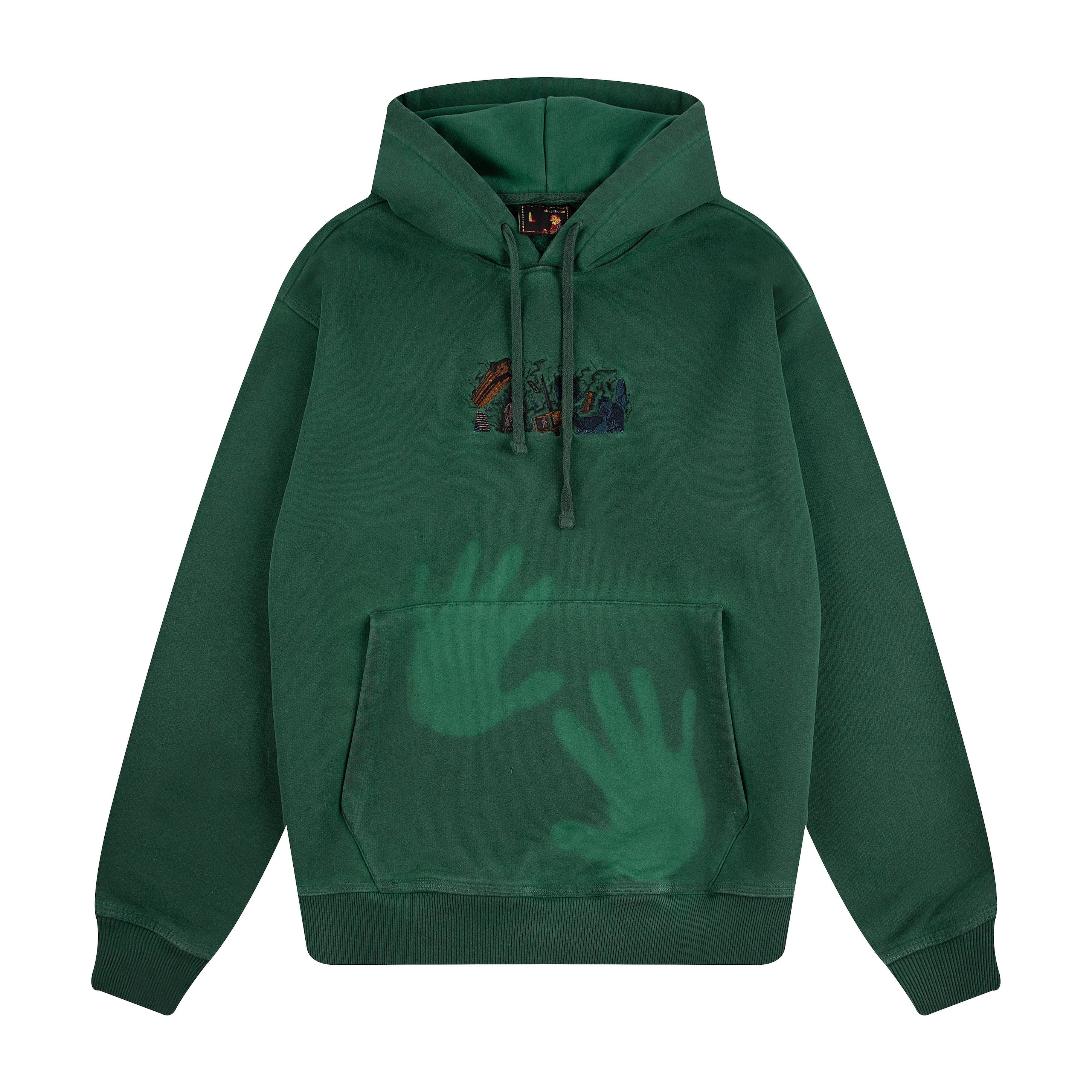 "super kid" Hoodie green