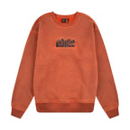 "super kid" crewneck orange