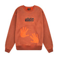 "super kid" crewneck orange