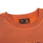 "super kid" crewneck orange