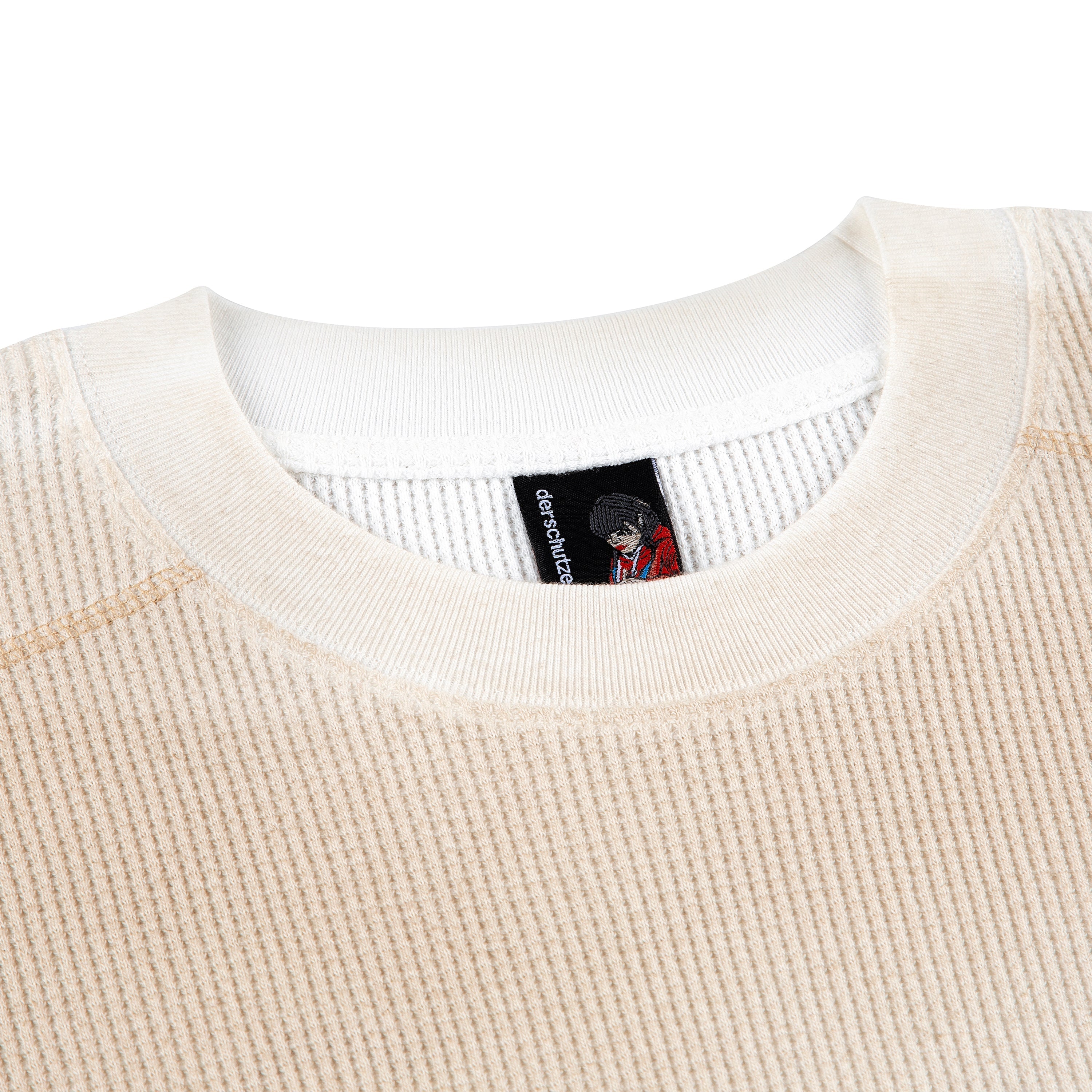 "yasmin v3" waffle long sleeve off white