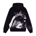 "awakening" knit Hoodie black