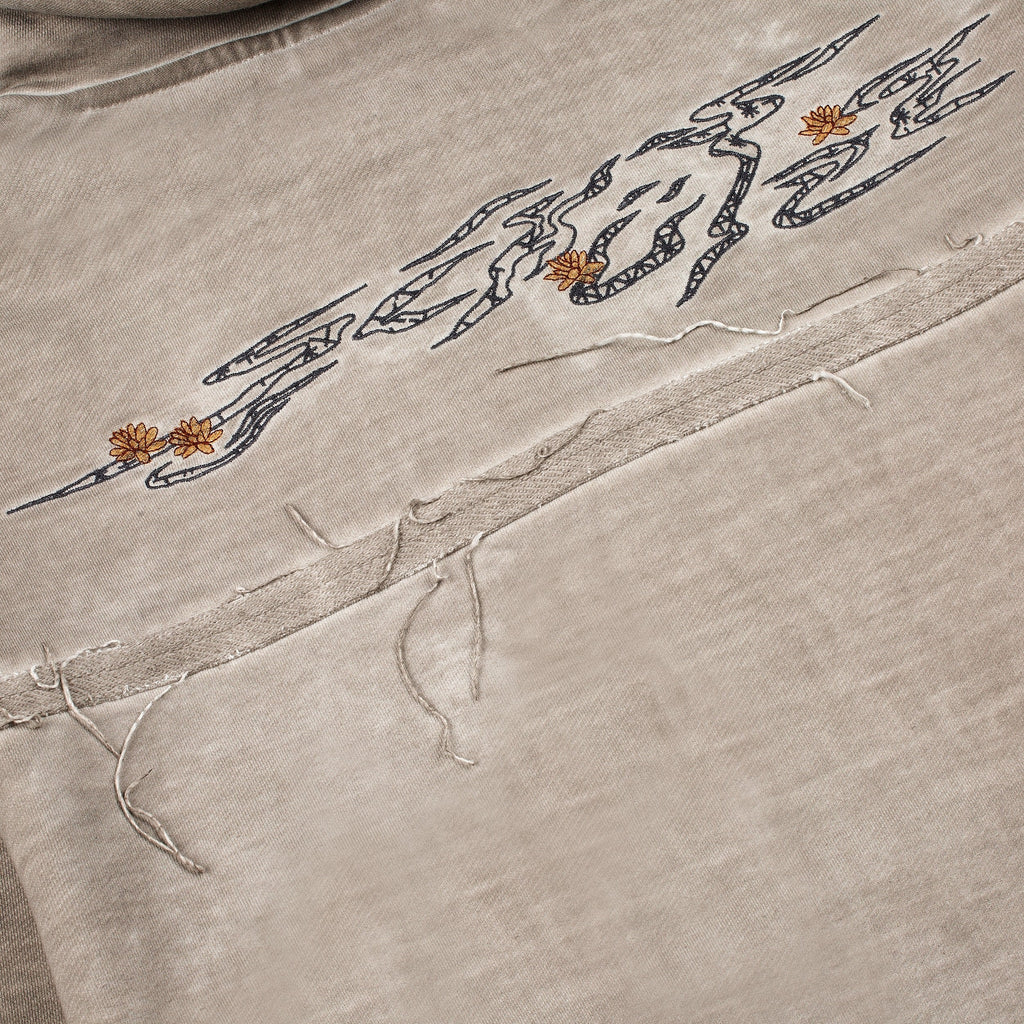 "sashiko v2" Hoodie light grey