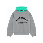 SS24 Hoodie Dark Heather Oatmeal/Mint Leaf