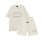 FW24 Half Arc T-Shirt / Shorts / Set - Milky White