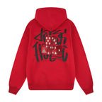 "dice" Hoodie red